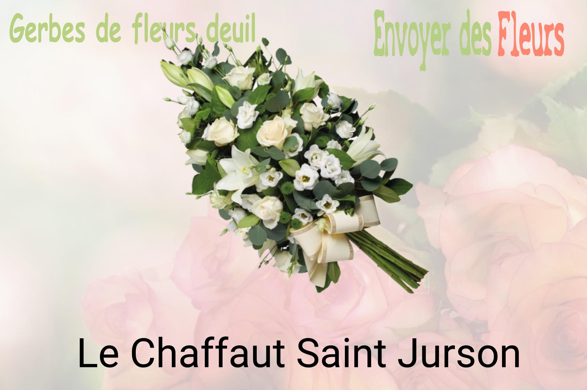 Gerbe de fleurs de deuil livrée à Le Chaffaut-Saint-Jurson